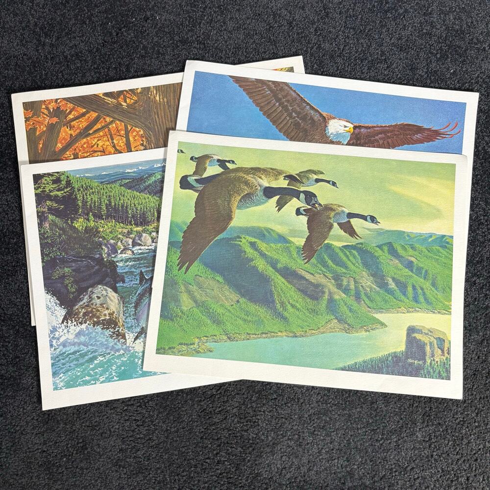 Weyerhaeuser Vintage Advertisement Prints S/4 - Stan Galli - Pacific Northwest
